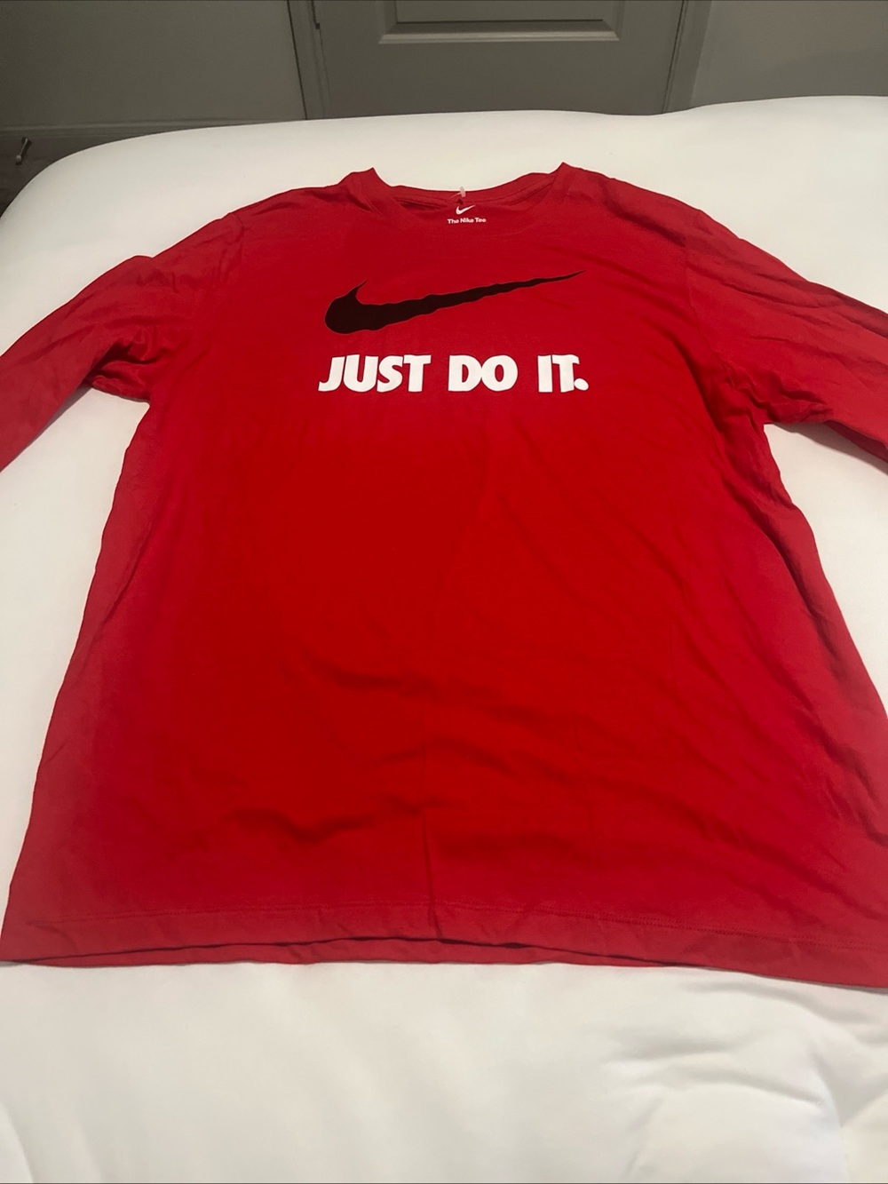 Nike Men’s Red Just Do It Long Sleeve T-Shirt Size X-Large